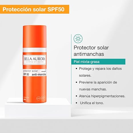 Bella Aurora Protector Solar Anti Manchas Piel Mixta-Grasa Spf50 - Image 5