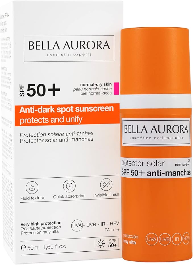 Bella Aurora Protector Solar Antimanchas Spf 50 Piel Normal/Seca 50 Ml