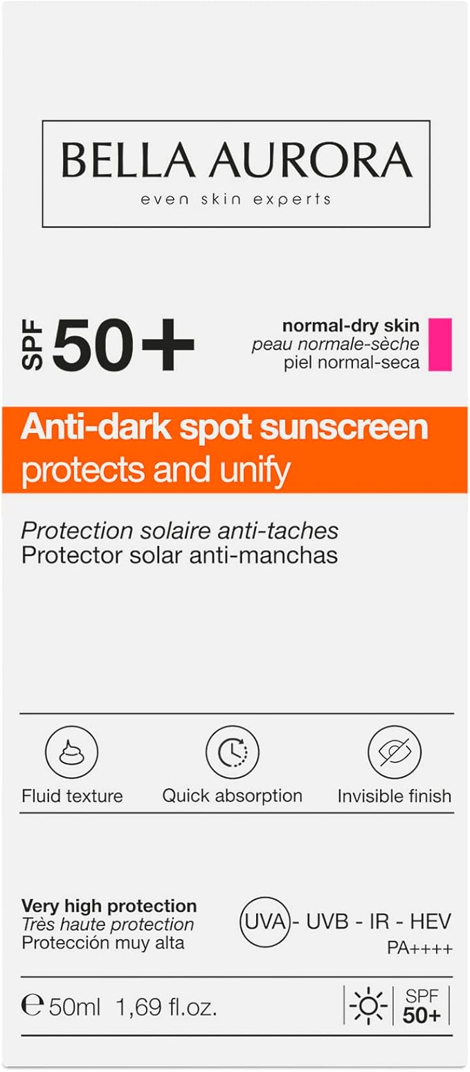 Bella Aurora Protector Solar Antimanchas Spf 50 Piel Normal/Seca 50 Ml - Image 2