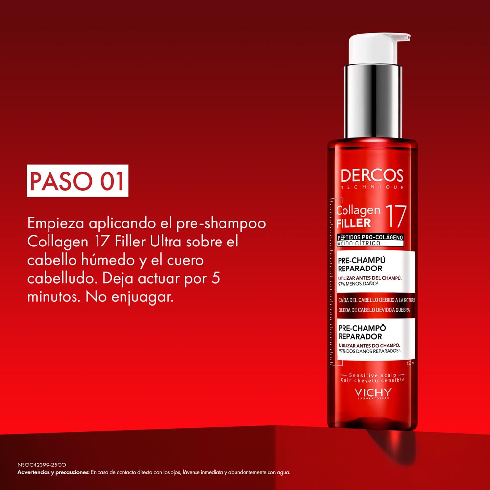 VICHY DERCO COLLAGEN 17 ´PRE CHAMPU 150 ml - Image 2